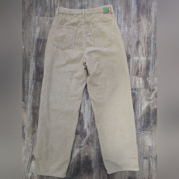 Empyre Pants Tori Corduroy Skate Size 7 Womens Tan High Rise Loose Baggy Y2K - Picture 4 of 5